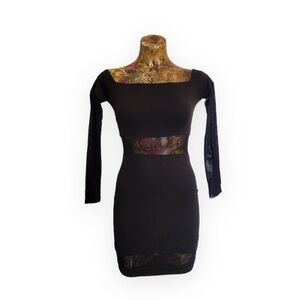 BANJUL black dress small bodycon long sleeve party cocktail